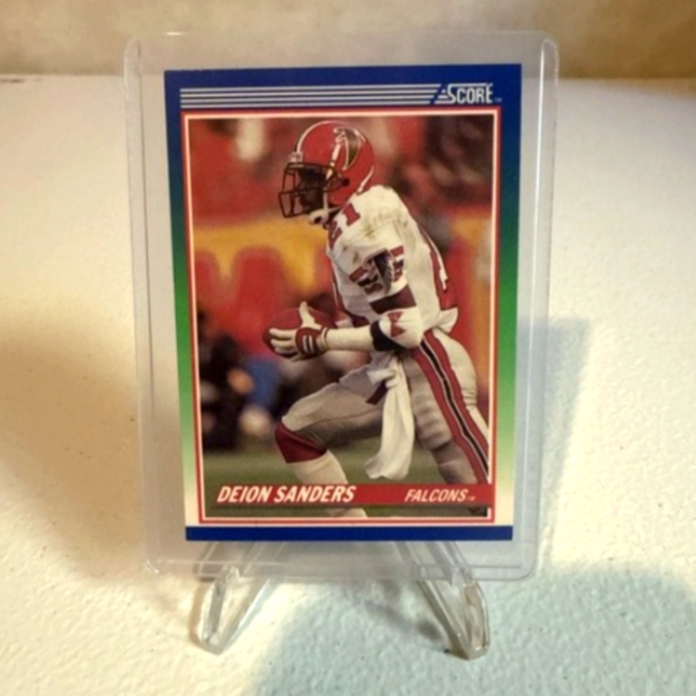 Deion Sanders 1990 Score Football Card Vintage collectible